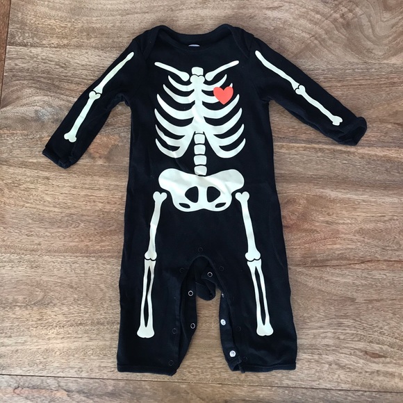 newborn skeleton onesie